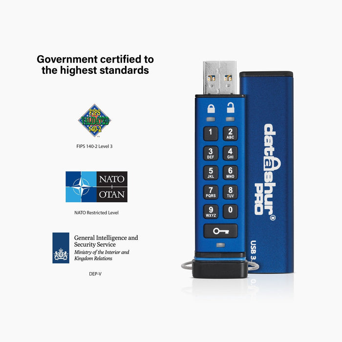 Istorage Datashur Pro Unidad Flash Usb Usb Tipo A 3.2 Gen 1 (3.1 Gen 1) Azul
