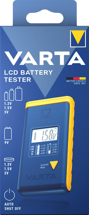 EAN 4008496073849 - Varta LCD Battery Tester medidor de energía y batería Azul, Amarillo imagen 6
