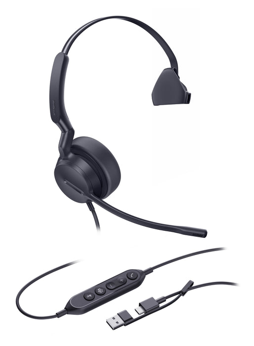 EAN 6938818323087 - Yealink UH42 Mono Teams USB-C/A Auriculares Alámbrico Diadema Llamadas/Música USB Type-C / USB Type-A Neg imagen 1