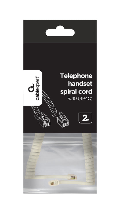 EAN 8716309099226 - Gembird TC4P4CS-2M-W cable telefónico Blanco imagen 2