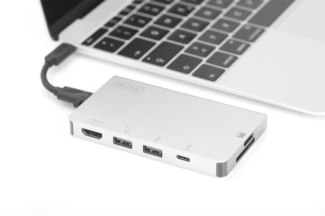 EAN 4016032450481 - Digitus DA-70867 base para portátil y replicador de puertos USB 3.2 Gen 1 (3.1 Gen 1) Type-C Plata imagen 8