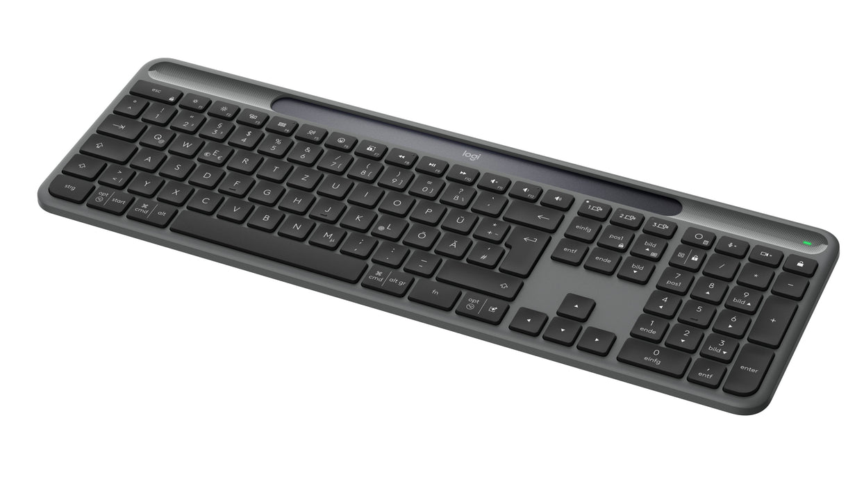 EAN 5099206132351 - Logitech Signature Slim Solar+ K980 teclado Universal RF Wireless + Bluetooth QWERTZ Alemán Grafito imagen 3