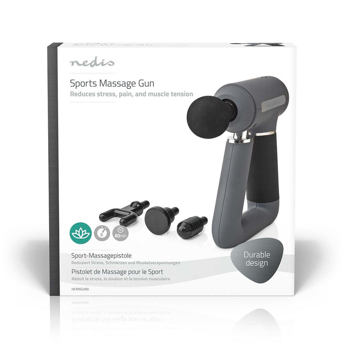 EAN 5412810407637 - Nedis HCMSG300 masajeador Atrás, Cuello Gris imagen 4