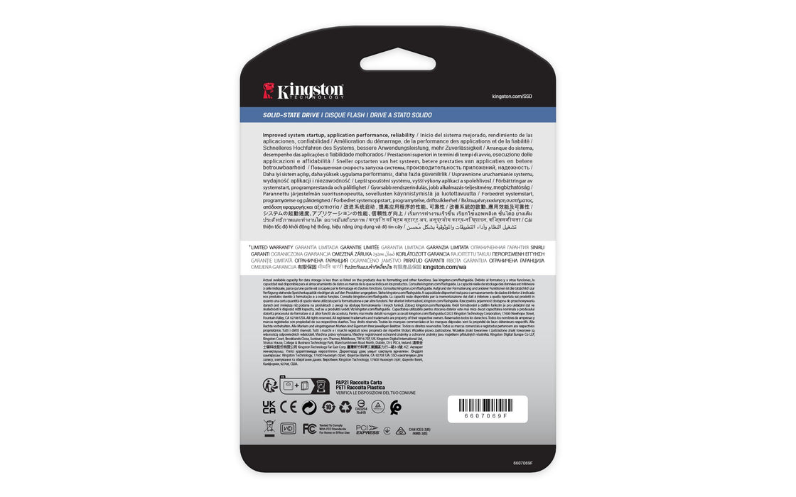 EAN 0740617345186 - Kingston Technology DC2000B 960 GB PCI Express 4.0 NVMe 3D TLC imagen 5