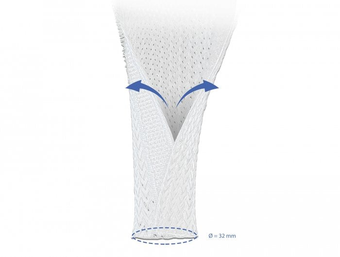 Delock 20703 Pasacables Blanco, Manguera Blanco, Blanco, Poliéster, -40 - 125 °C, 1 Pieza(S), 94v-2, Vw-1, China