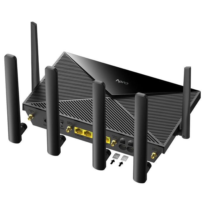 EAN 6971690792886 - Cudy LT700 router inalámbrico Gigabit Ethernet Doble banda (2,4 GHz / 5 GHz) 4G Negro imagen 3
