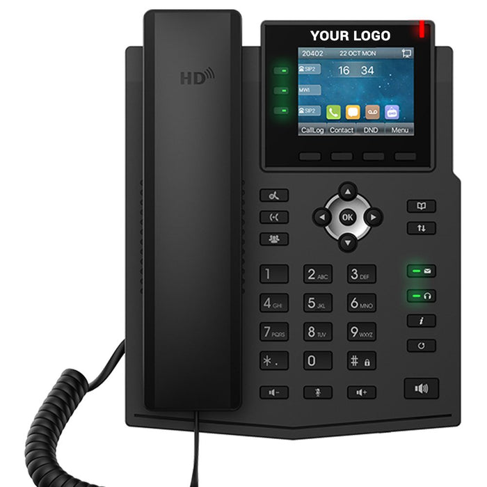 EAN 6937295601923 - Fanvil X3U teléfono IP Negro 6 líneas LCD imagen 2