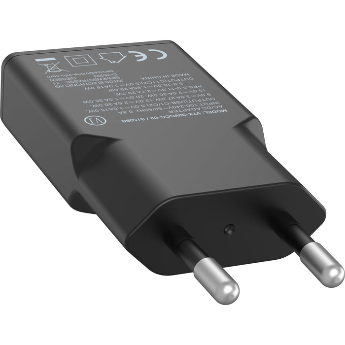 Inline® Usb Power Supply Charger Dual Usb-C, Pd, Pps, 30w, Negro