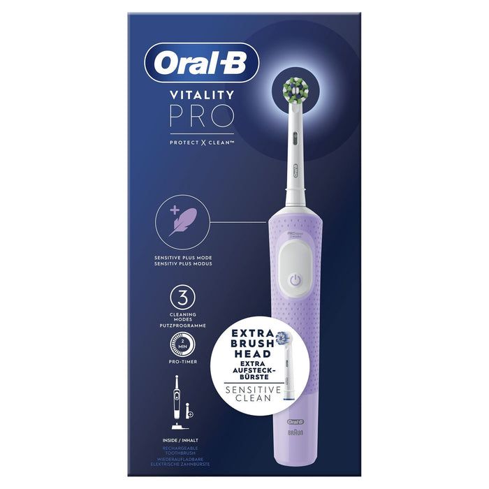Braun Oral-B Vitality Pro Morado Cepillo De Dientes Eléctrico Recargable