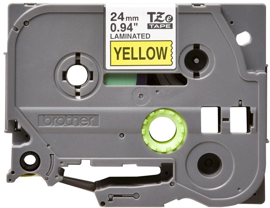 Brother Cinta Laminada Amarillo/Negro 24mm