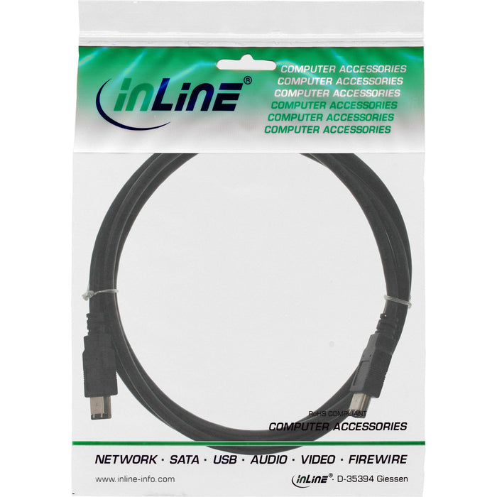 Inline Firewire 400 1394 Cable 6 Pines Macho A Macho 10m
