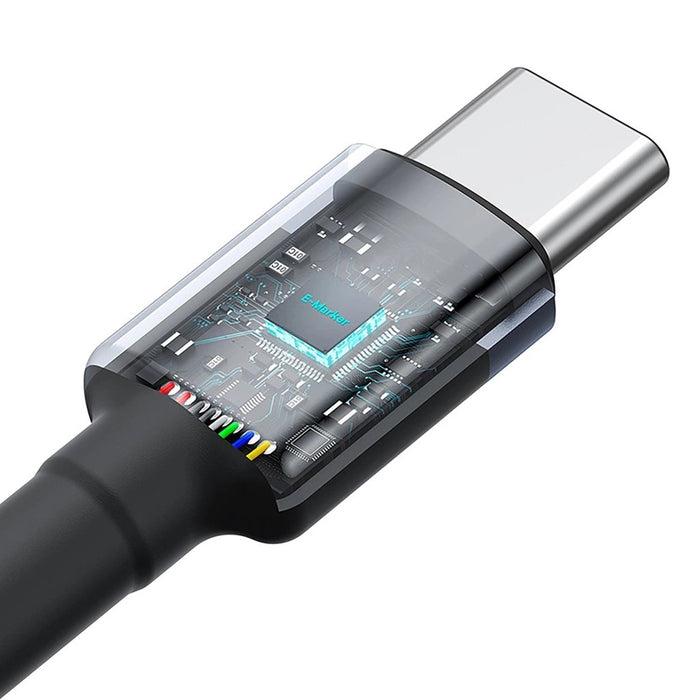 EAN 6932172657444 - Baseus Cafule cable USB 2 m USB C 480 Gbit/s 100 W Negro, Gris, Rojo imagen 6