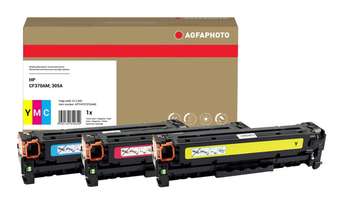 EAN 4250164849649 - AgfaPhoto APTHPCF370AME cartucho de tóner 3 pieza(s) Compatible Cian, Magenta, Amarillo imagen 1