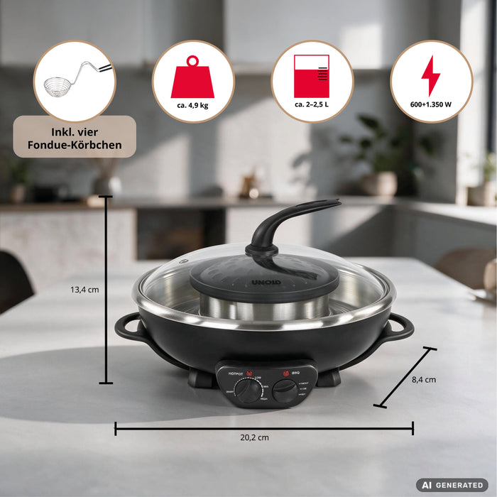 EAN 4011689487453 - Unold 48745 Asia Fondue Hot Pot 5 L 4 personas(s) imagen 15