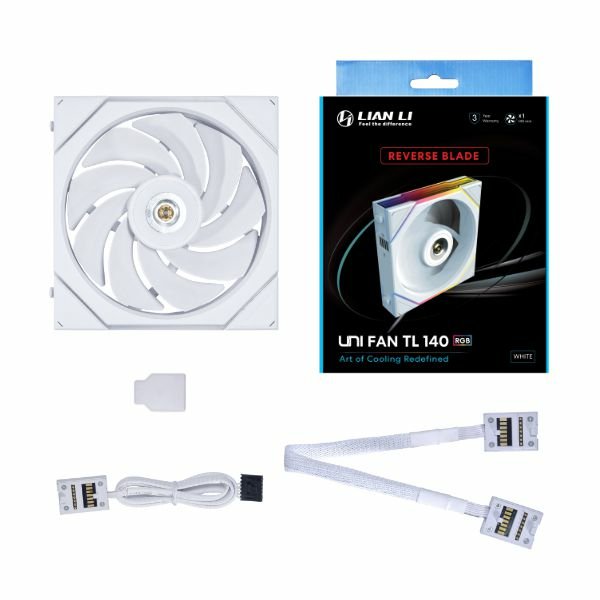Ventilador  Pc Lian Li Uni Fan Tl Series Reverse Blade - 140mm, Blanco