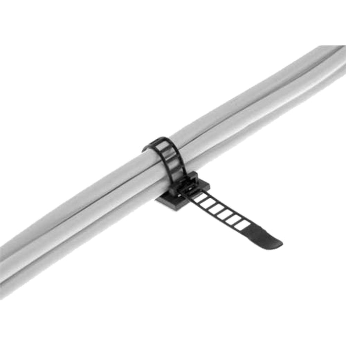 Abrazadera De Cable Ajustable Inline 64mm Blanco 10uds