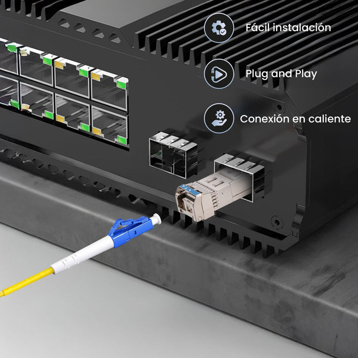 Sfp+ 10g Sfp+ Wdm Module 10gbps 1270 1330nm Single Mode 2km Para