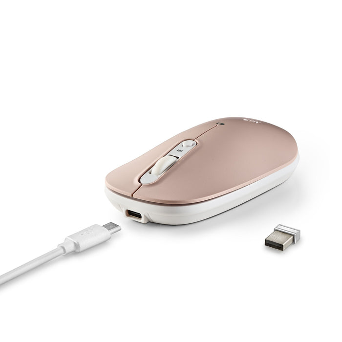 EAN 8435430623703 - NGS SHELL RB ratón Oficina Ambidextro RF Wireless + Bluetooth Óptico 1600 DPI imagen 3