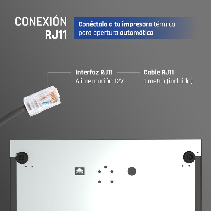 EAN 8435364319307 - iggual IRON-20 Cajón de efectivo automático y manual imagen 15