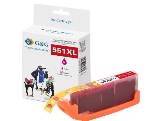 G&G Xl-Druckercartucho Compatible Con Canon Cli-551m Xl