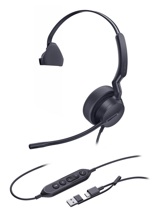 EAN 6938818323094 - Yealink UH42 Mono UC USB-C/A Auriculares Alámbrico Diadema Llamadas/Música USB Type-C / USB Type-A Negro imagen 1