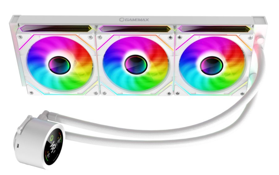Gamemax  Cpu Liquid Cooler  Iceburg 360 Digital  White
