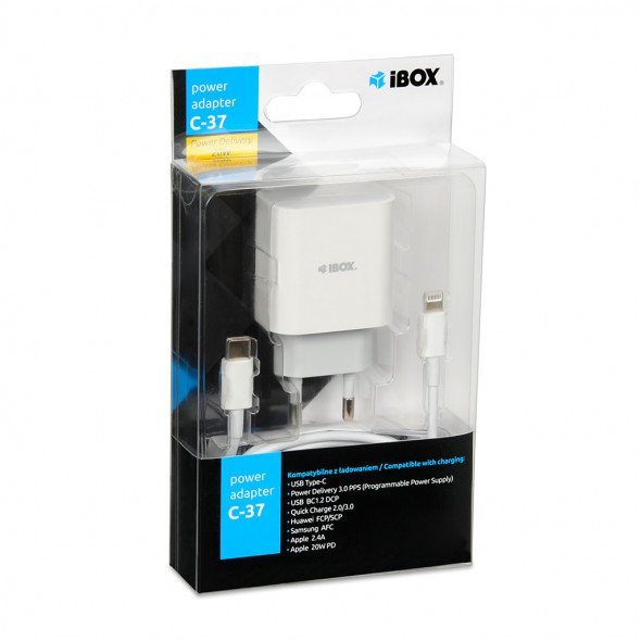 EAN 5903968680213 - iBox C-37 Universal Blanco USB Carga rápida Interior imagen 5