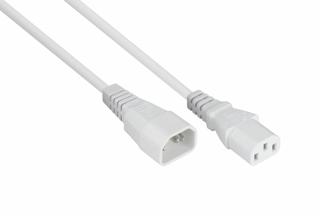 Kabelmeister Cable Alargador Iec C14 An C13 Blanco 2m