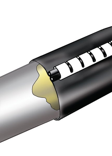Rms43-10-Po-X-Bk 500mm Reparaturmanschette Schwarz 450-20001