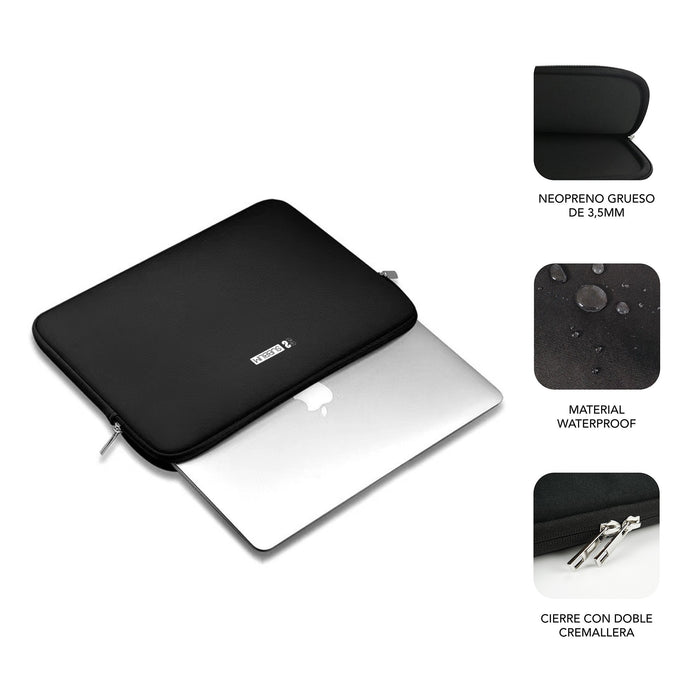 EAN 8436586742928 - SUBBLIM SUBLS-SKIN114 maletines para portátil 35,6 cm (14") Negro imagen 3