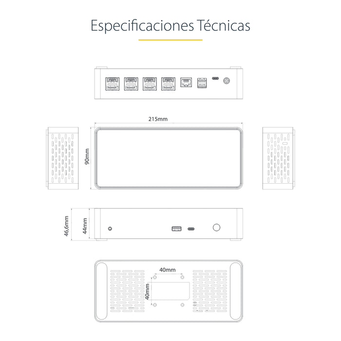 EAN 0065030876278 - StarTech.com DK31C4DPPDUE base para portátil y replicador de puertos Alámbrico USB 3.2 Gen 2 (3.1 Gen 2)  imagen 15