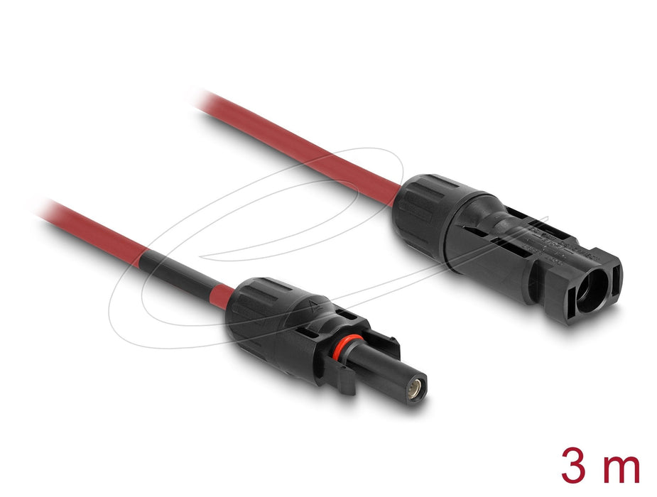 Delock Dl4 Solar Cable 4 Mm² Macho A Hembra 3 M Rojo