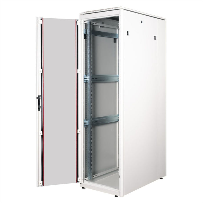 Roline 19-Zoll Netzwerkschrank Pro 42 He, 600x1000 Bxt Glastr Grau