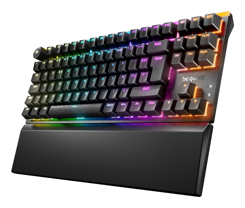 Teclado Gamer Mecánico (Silent Táctil) Be Quiet! Light Mount Tkl Rgb (Negro)