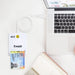 EAN 8433281008540 - TooQ TQR-210W lector de tarjeta inteligente Interior USB 2.0 Blanco imagen 3