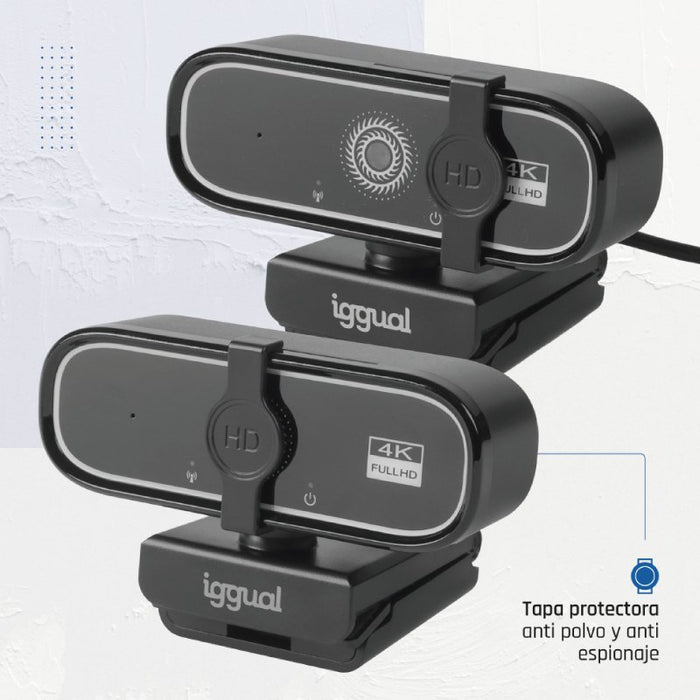 EAN 8435364319949 - iggual USB 4K UHD WC3840 Business Pro View cámara web 8 MP 3840 x 2160 Pixeles Negro imagen 13