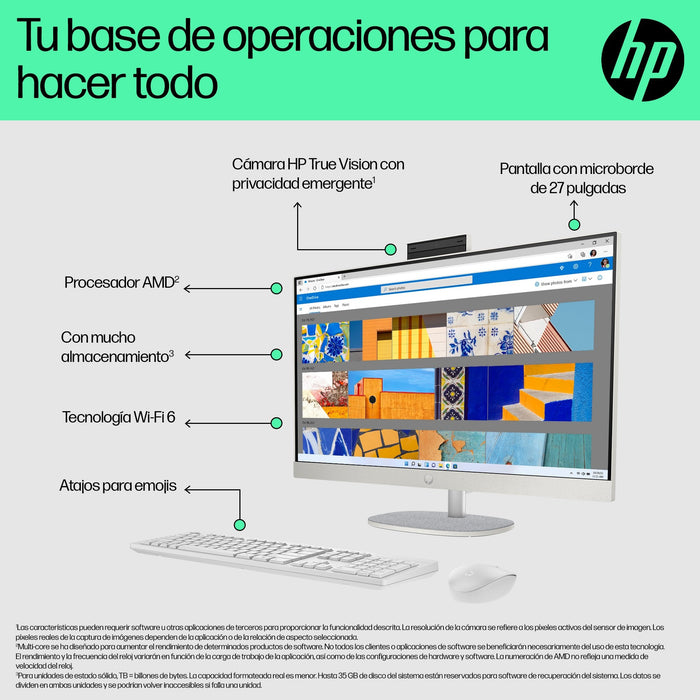 EAN 197497758795 - HP 27-cr0027ns AMD Ryzen™ 5 7520U 68,6 cm (27") 1920 x 1080 Pixeles PC todo en uno 16 GB LPDDR5-SDRAM 512  imagen 6