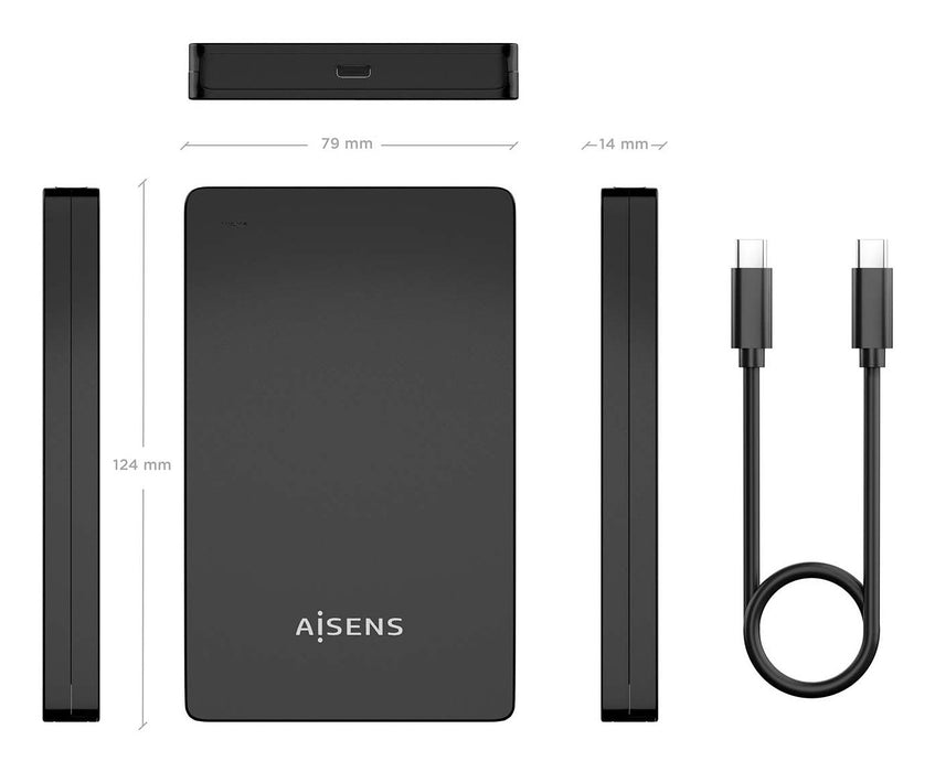 EAN 8435739901199 - AISENS ASE-2542B caja para disco duro externo Caja de disco duro (HDD) Negro 2.5" imagen 8