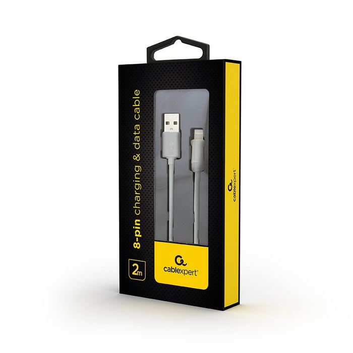EAN 8716309095518 - Gembird CC-USB2-AMLM-2M-W cable de conector Lightning Blanco imagen 3
