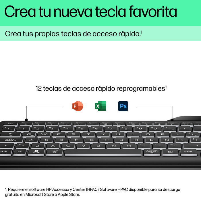 EAN 0197192768525 - HP 400 Backlit Wired Keyboard teclado Hogar USB Negro imagen 7