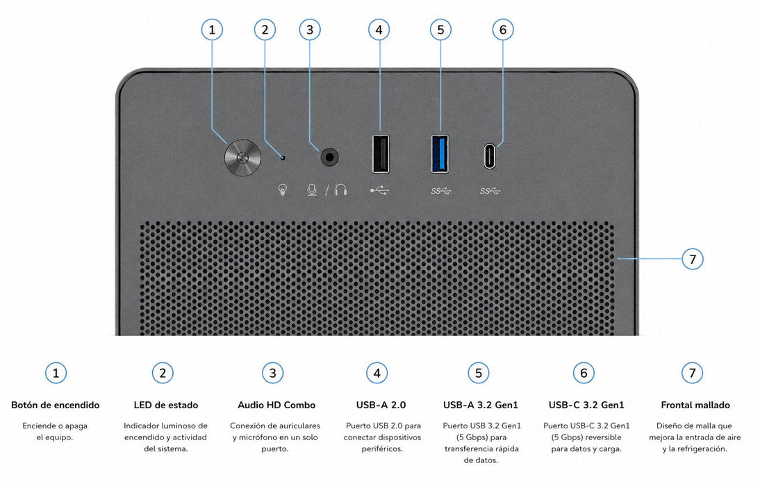 Caja Semitorre Atx M100 Negro Coolbox