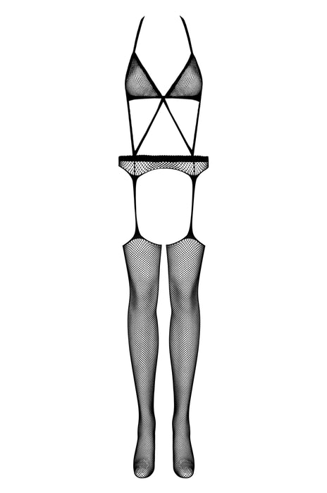 EAN 5901688202661 - Obsessive N108 S/M/L conjunto de ropa interior y bodi Body Negro Nylon imagen 2