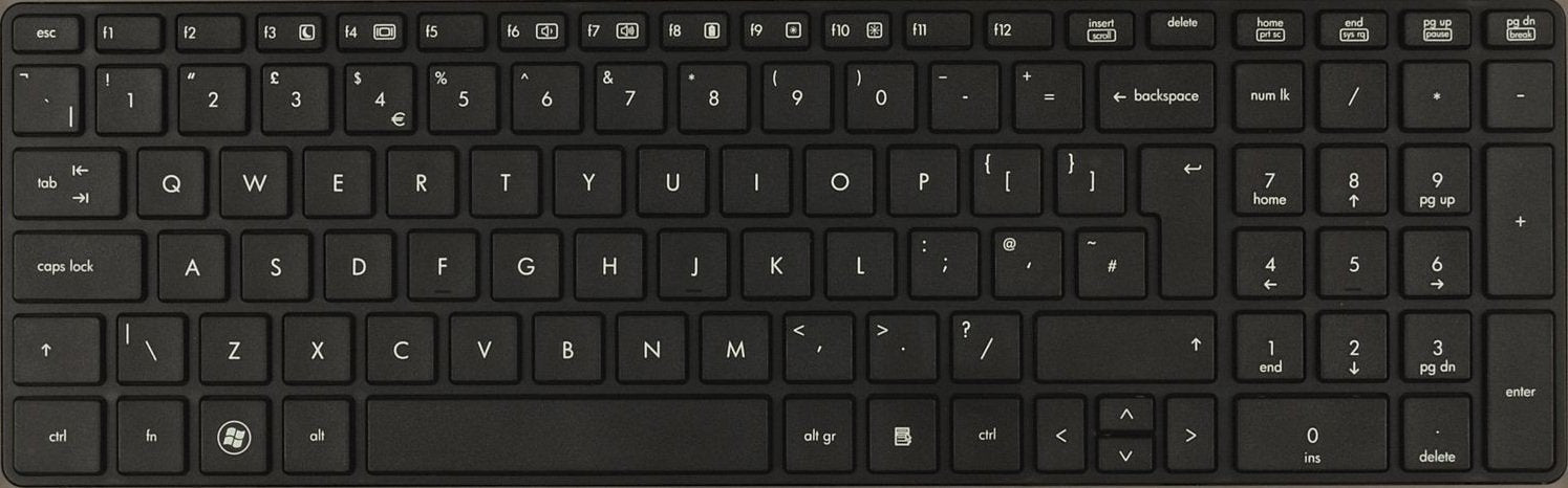 Keyboard Europe W/O Poinstick