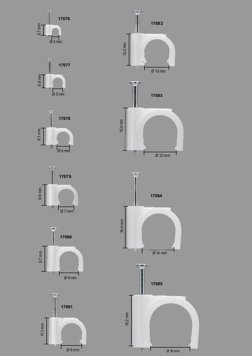 EAN 4040849170799 - Goobay 17079 abrazadera para cable Blanco 100 pieza(s) imagen 5