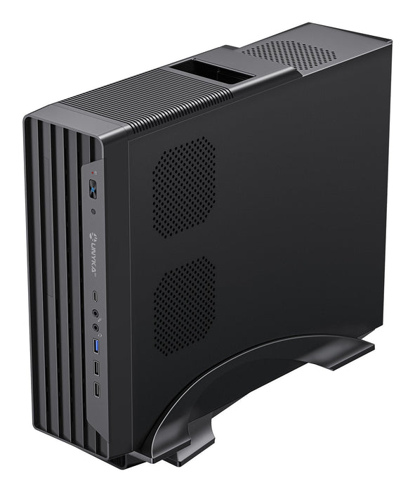 Caja Pc Micro Atx Unykach Uk2012 Cpu Max 80mm Gpu Max 220mm F.A Sfx 300w 80+ Bronze Negro