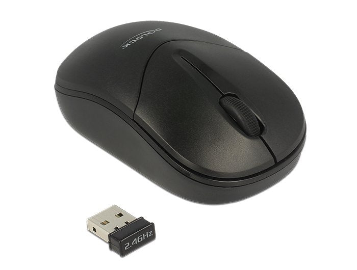 Delock 12494 Ratón Rf Inalámbrico Óptico 1000 Dpi Ambidextro