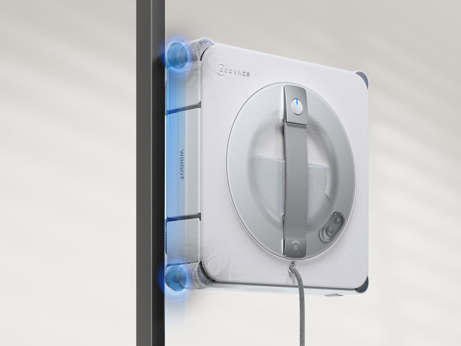 Ecovacs Winbot W2s Pro Omni Window Cleaning Robot,Auto Spray,Smart Path Planning,White+Portable Station