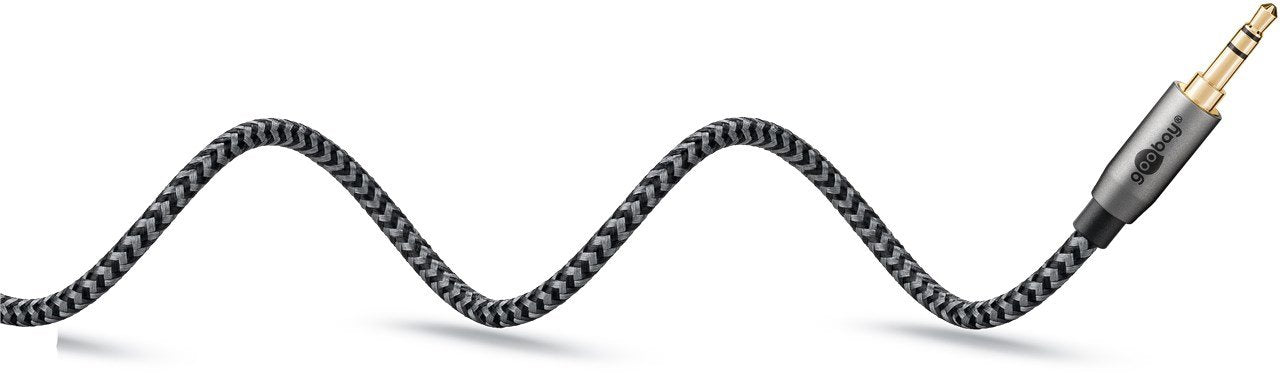EAN 4040849652721 - Goobay 65272 cable de audio 0,5 m 3,5mm TRS Negro, Plata imagen 5