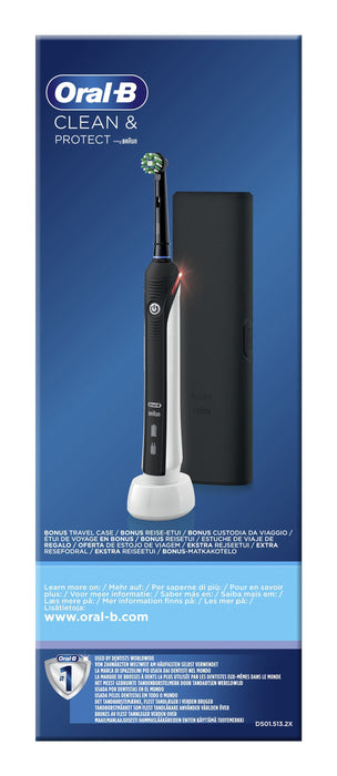 Oral-B Pro 2 Clean & Protect ZahnbRste Schwarz