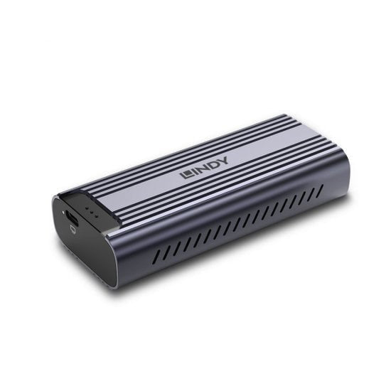 EAN 4002888433945 - Lindy 43394 caja para disco duro externo Caja externa para unidad de estado sólido (SSD) Gris M.2 imagen 1